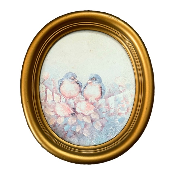 Set of 2 Vintage Homco Home Interiors Bluebird Prints - Picture 2 of 6